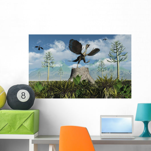 Archaeopteryx Takes Flight from Wall Decal