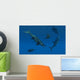 Stenopterygius Ichthyosaurs Swimming Underwater Wall Decal