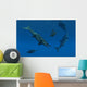 Stenopterygius Ichthyosaurs Swimming Underwater Wall Decal