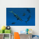 Stenopterygius Ichthyosaurs Swimming Underwater Wall Decal