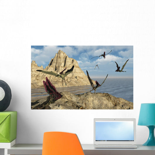 Group Thalassodromeus Pterosaurs Wall Decal