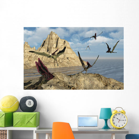Group Thalassodromeus Pterosaurs Wall Decal