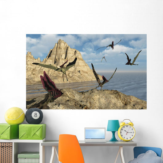 Group Thalassodromeus Pterosaurs Wall Decal