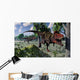 Pair Tarbosaurus Dinosaurs Hunting Wall Decal
