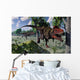 Pair Tarbosaurus Dinosaurs Hunting Wall Decal