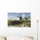 Pair Tarbosaurus Dinosaurs Running Wall Decal