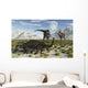Pair Tarbosaurus Dinosaurs Running Wall Decal