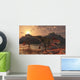 Pair Tarbosaurus Dinosaurs Scavaging Wall Decal