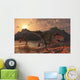 Pair Tarbosaurus Dinosaurs Scavaging Wall Decal