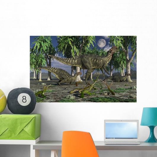 Group Altirhinus Dinosaurs Wall Decal