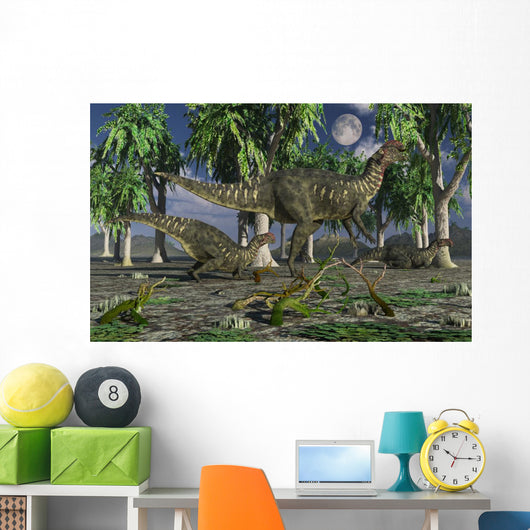 Group Altirhinus Dinosaurs Wall Decal