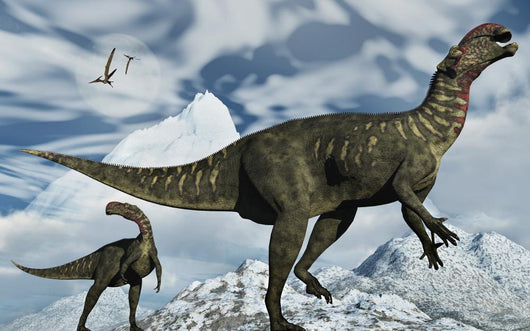 Pair Altirhinus Dinosaurs Cretaceous Wall Decal