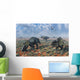 Herd Pachyrhinosaurus Dinosaurs Desert Wall Decal
