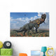 Pachyrhinosaurus Confronting Carnotaurus Desert Wall Decal