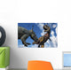 Pachyrhinosaurus Confronting Carnotaurus Close-up Wall Decal
