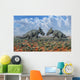 Pair Male Pachyrhinosaurus Sizing Wall Decal