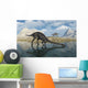 Pair Massospondylus Watering Hole Wall Decal