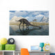 Pair Massospondylus Watering Hole Wall Decal