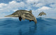 Ichthyosaurs Jumping out Water Wall Decal