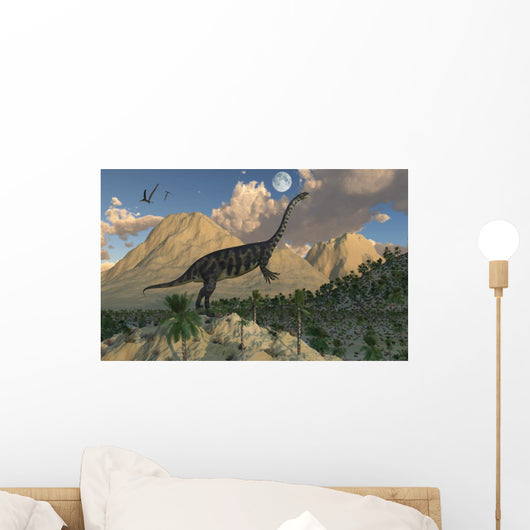 Massospondylus Dinosaur Evening Wall Decal