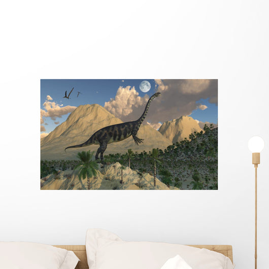 Massospondylus Dinosaur Evening Wall Decal