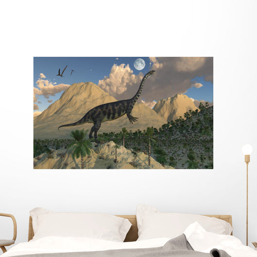 Massospondylus Dinosaur Evening Wall Decal