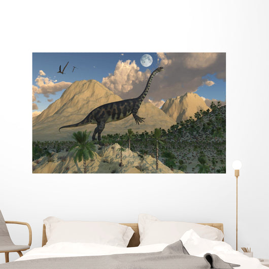 Massospondylus Dinosaur Evening Wall Decal