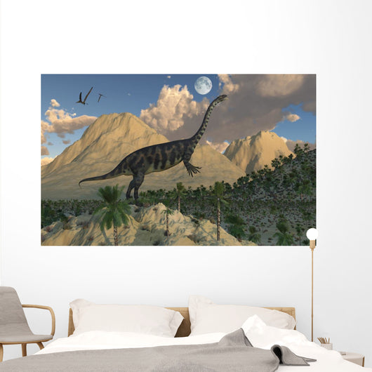 Massospondylus Dinosaur Evening Wall Decal