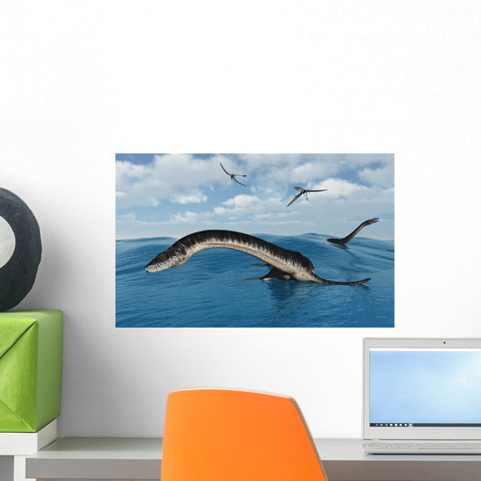 Plesiosaurs Their Marine Habitat Wall Decal