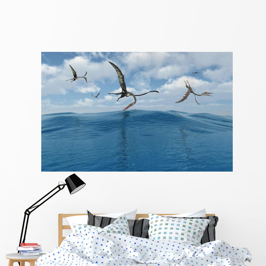 Flock Quetzalcoatlus Fishing Wall Decal