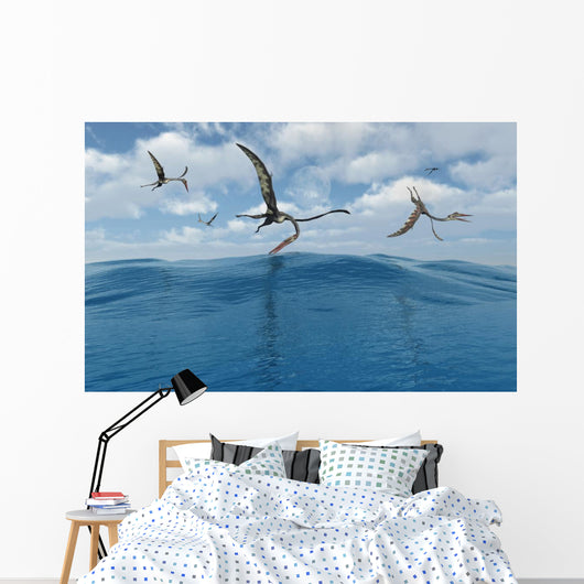 Flock Quetzalcoatlus Fishing Wall Decal