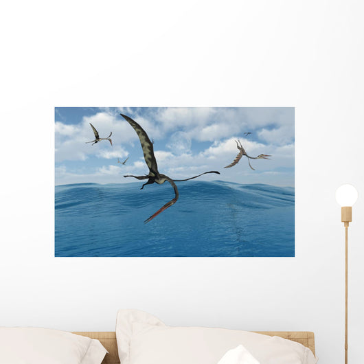 Flock Quetzalcoatlus Fishing Close-up Wall Decal