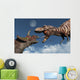 Tyrannosaurus Rex Confronting Triceratops Wall Decal
