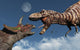 Tyrannosaurus Rex Confronting Triceratops Wall Decal