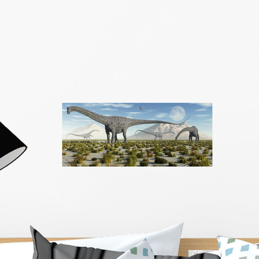 Herd Diplodocus Sauropod Dinosaurs Wall Decal