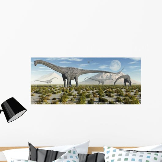 Herd Diplodocus Sauropod Dinosaurs Wall Decal