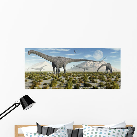 Herd Diplodocus Sauropod Dinosaurs Wall Decal