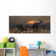Herd Parasaurolophus Dinosaurs Dawn Wall Decal