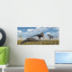 Allosaurus Dinosaurs Approaching Carcass Wall Decal