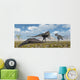 Allosaurus Dinosaurs Approaching Carcass Wall Decal