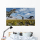 Carnivorous Allosaurus Stalking Herd Wall Decal