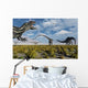 Carnivorous Allosaurus Stalking Herd Wall Decal