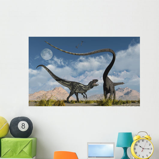 Allosaurus Deadly Battle Wall Decal