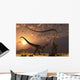 Allosaurus Deadly Battle Evening Wall Decal