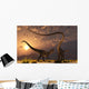 Allosaurus Deadly Battle Evening Wall Decal