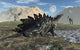 Stegosaurus and Allosaurus Caught Wall Decal