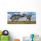 Stegosaurus Defending Itself Desert Wall Decal