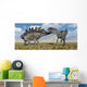 Stegosaurus Defending Itself Desert Wall Decal