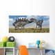 Stegosaurus Defending Itself Desert Wall Decal