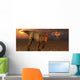Asteroid Hitting Earth Marking Distant Wall Decal